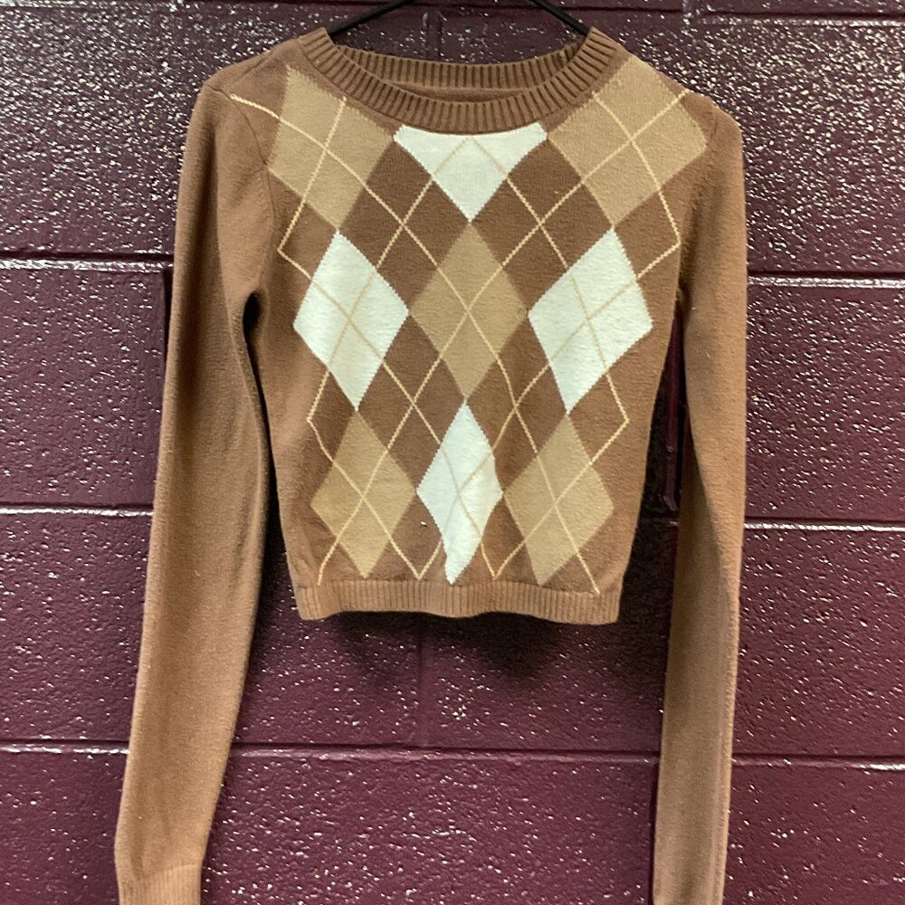 Shein , size S , light brown & dark brown sweater